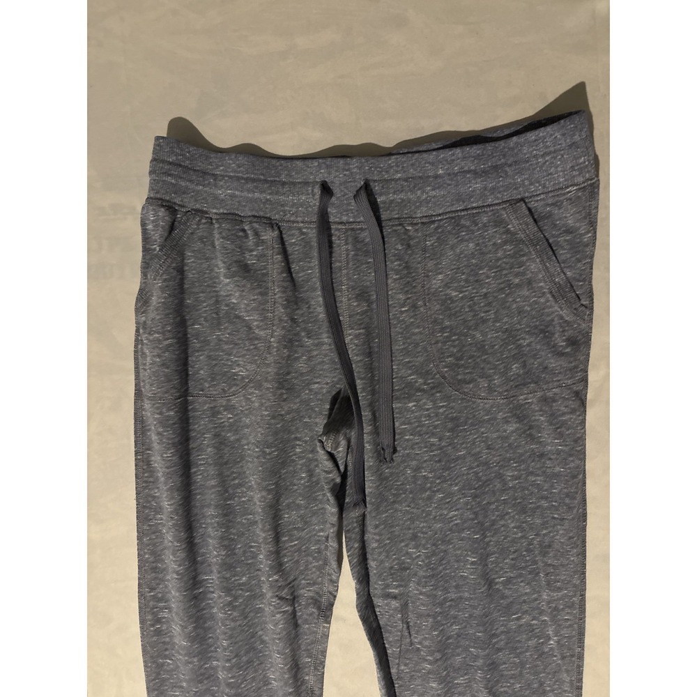 Danskin Now Sweatpants Women M(8-10) Heather Gray Tapered Leg Drawstring Workout